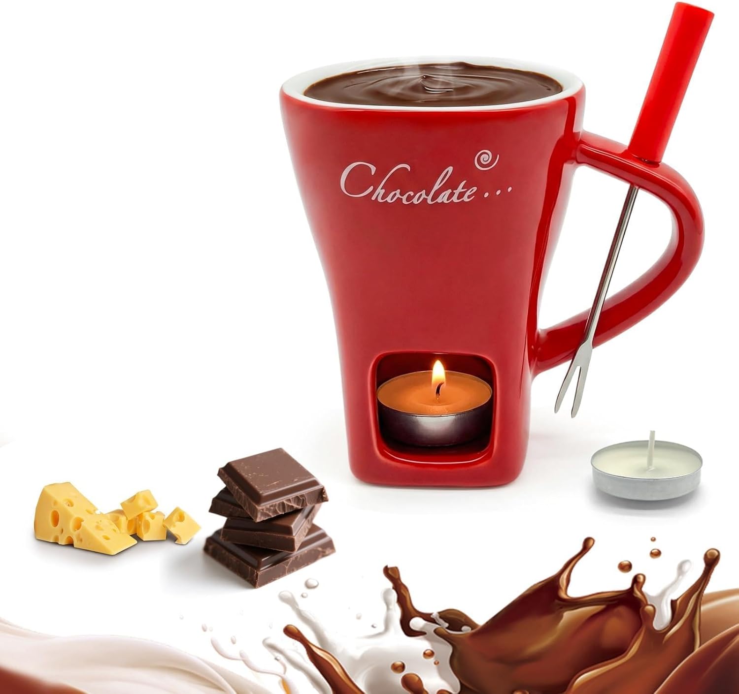 Fondue Pot Ceramic - 세라믹 초콜릿 멜팅 퐁듀 머그 버터