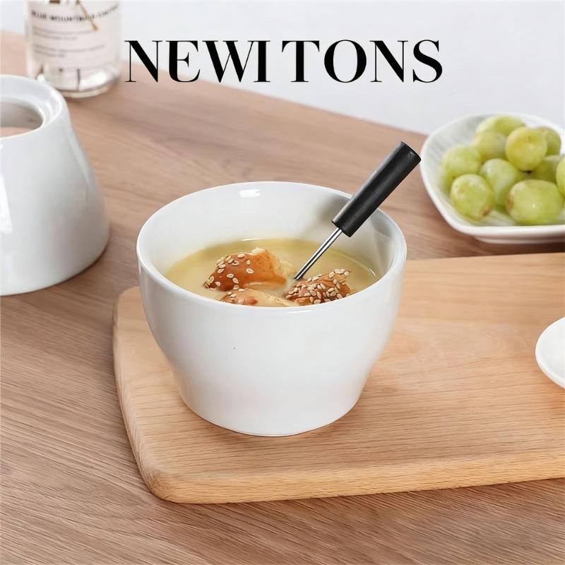 Fondue Pot Ceramic - QX2E 과일 마시멜로 쿠키에 적합한 화이트