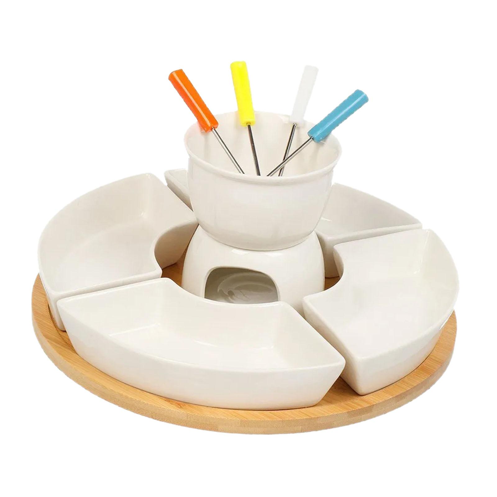 Fondue Pot Ceramic - 퐁듀 냄비 세트, 버터 히터, 홈