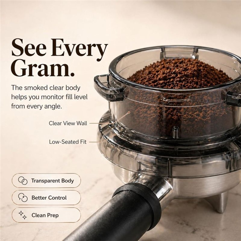 Breville Espresso Barista Express - 프로모션! 트위스트-록 포터필터 깔때기 54mm 도징