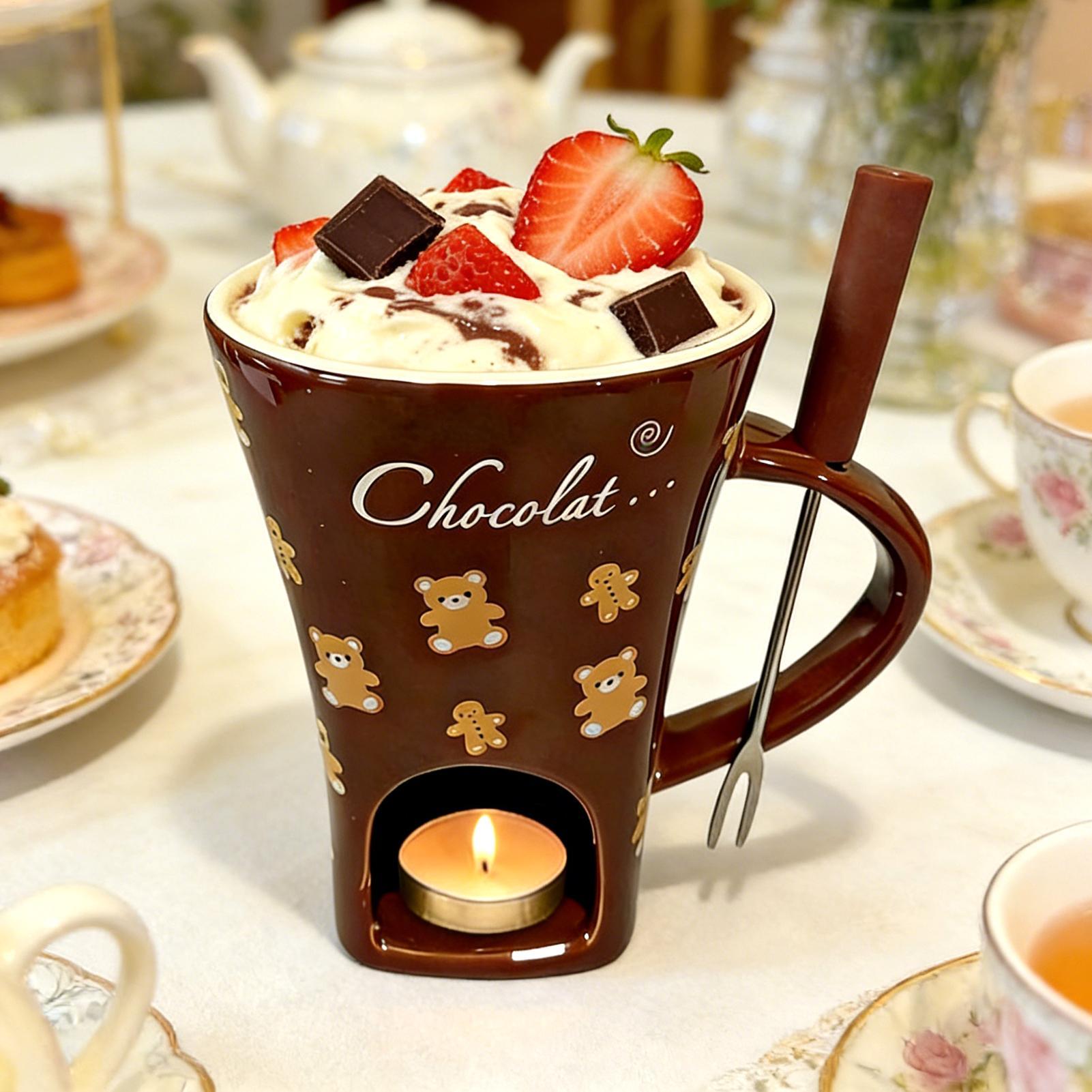 초콜릿 멜팅컵 130ml 개인용 초콜릿 멜팅 세라믹 포 - Fondue Pot Ceramic 리뷰 및 가격