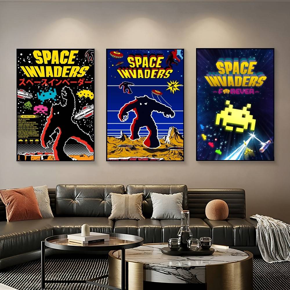 S-Space Invaders 게임 레트로 포스터 인쇄 - Home Cooking Game 리뷰 및 가격