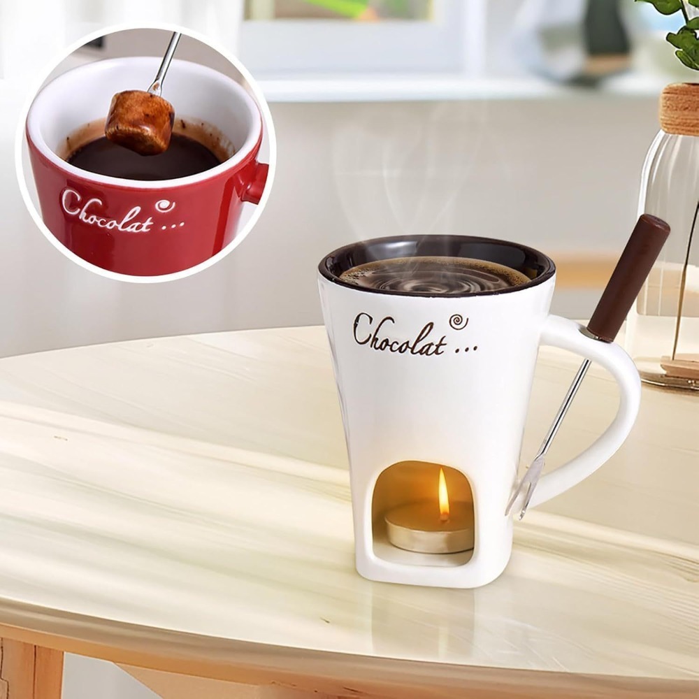 세라믹 초콜릿 멜팅 퐁듀 머그 버터 워머 포트 초콜릿  - Fondue Pot Ceramic 리뷰 및 가격