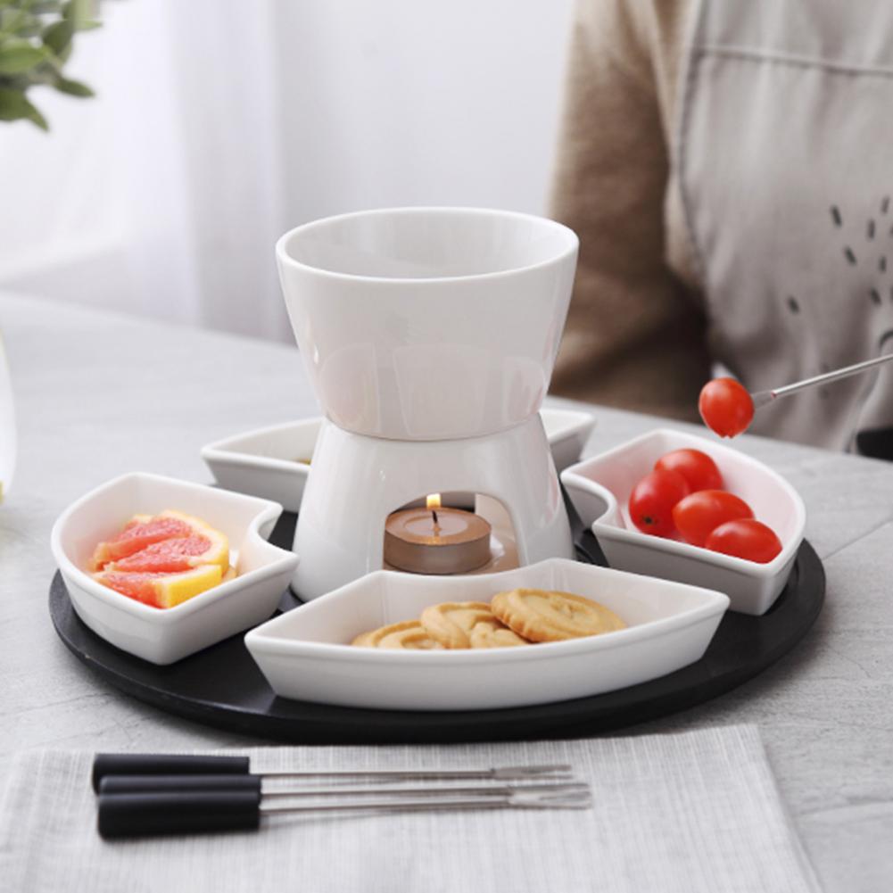 세라믹 퐁듀 냄비 세라믹 초콜릿 퐁듀 세트 버터 워머  - Fondue Pot Ceramic 리뷰 및 가격