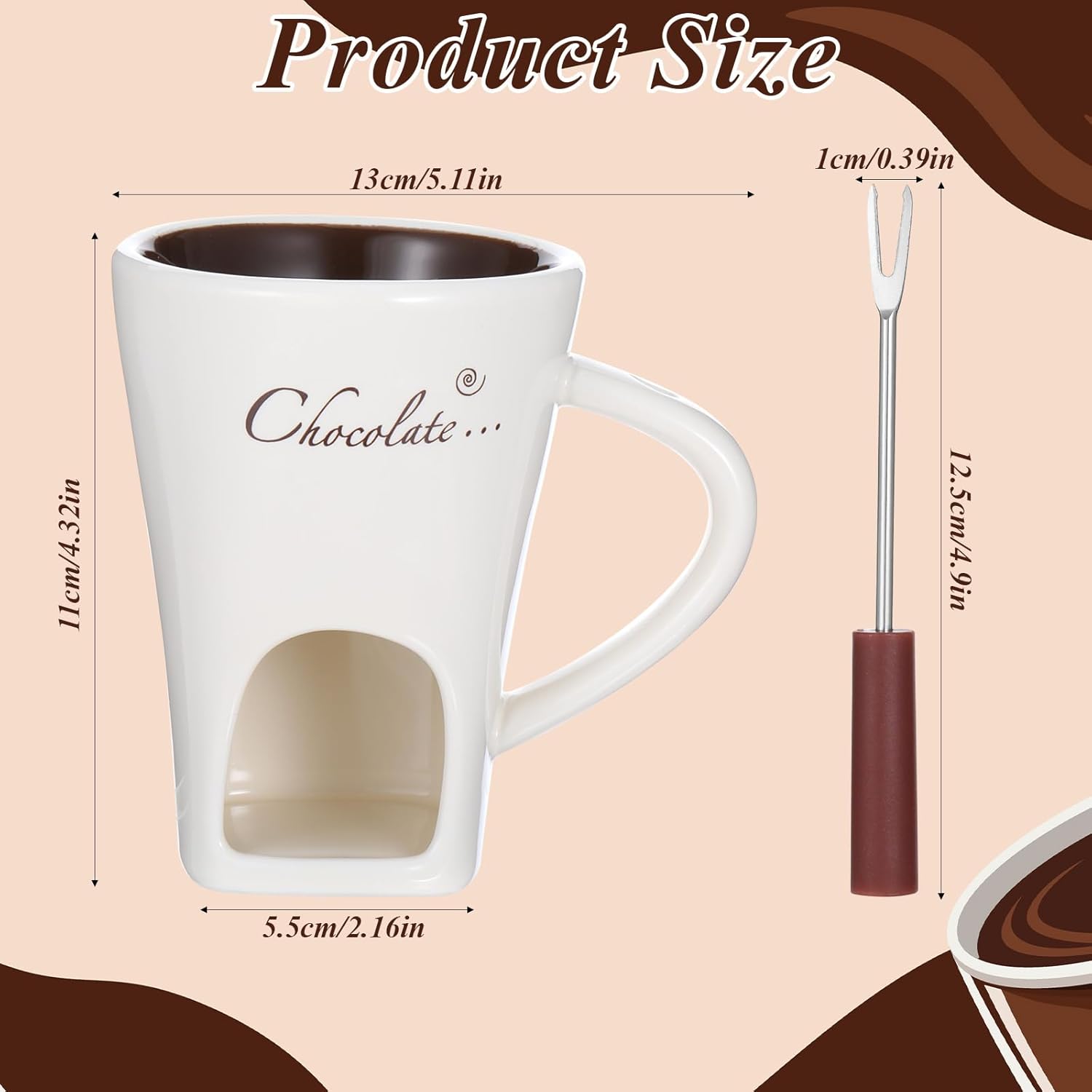 달콤한 세라믹 퐁듀 컵 세트 (포크 포함) 치즈/초콜릿 - Fondue Pot Ceramic 리뷰 및 가격