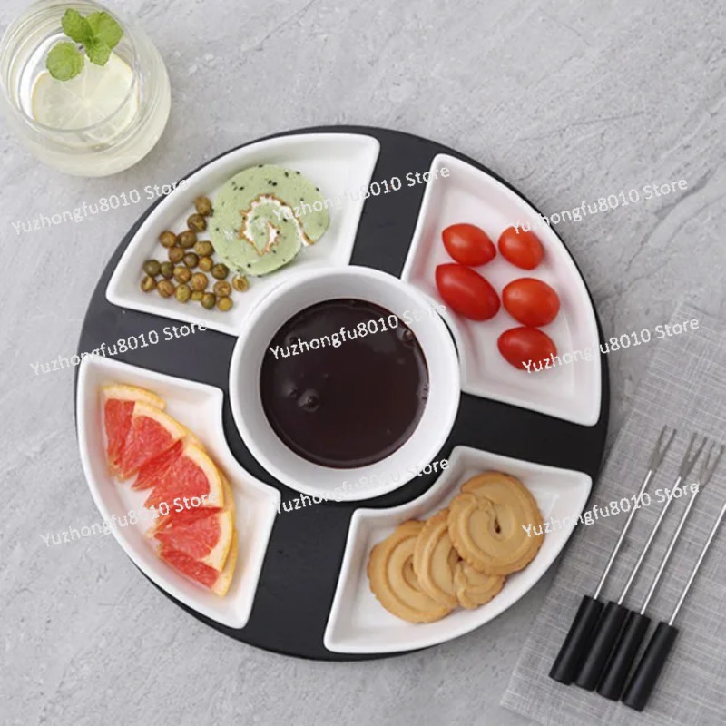 흰색 유광 세라믹 초콜릿 퐁듀 냄비 세트, 초콜릿 퐁듀 - Fondue Pot Ceramic 리뷰 및 가격