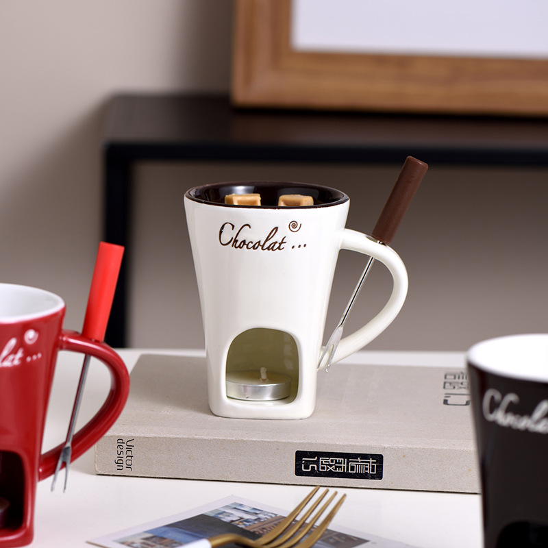 130ml 초콜릿 퐁듀 머그컵 멜팅컵 핫팟 세라믹 멜팅 - Fondue Pot Ceramic 리뷰 및 가격