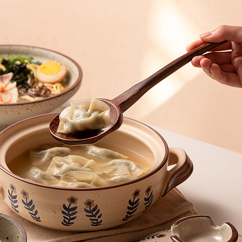 긴 손잡이가 있는 나무 숟가락 일본식 주방 라면 요리  - Home Cooking Japanese 리뷰 및 가격