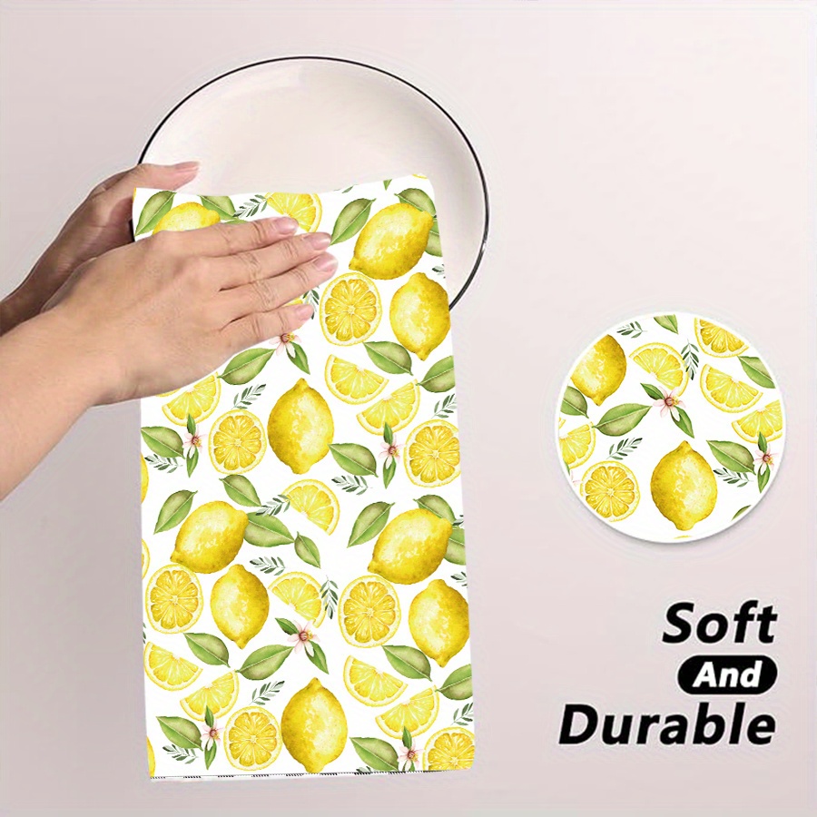 2개, 레몬 리스 주방 타월, 40Cm*60Cm 타월  - Home Cooking Is The Best 리뷰 및 가격