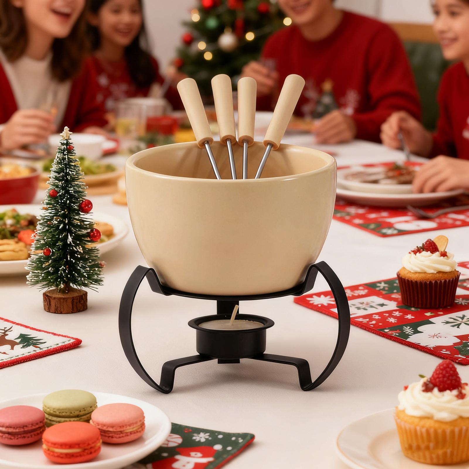 450ml 미니 세라믹 퐁듀 머그 세트 (포크 포함)  - Fondue Pot Ceramic 리뷰 및 가격