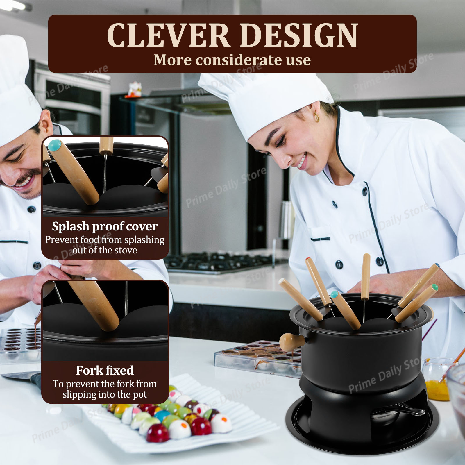 세라믹 초콜릿 퐁듀 냄비 (포크 & 캔들 워머 포함), - Fondue Pot Ceramic 리뷰 및 가격