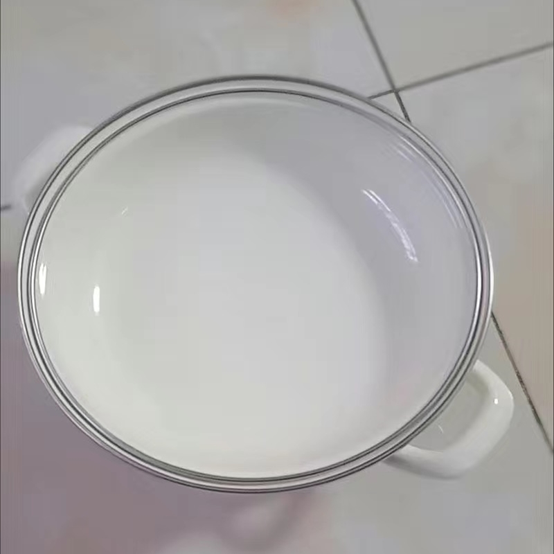 뚜껑이 달린 우아한 핑크 장미 에나멜 양귀 소스 팬,  - Fondue Pot Ceramic 리뷰 및 가격