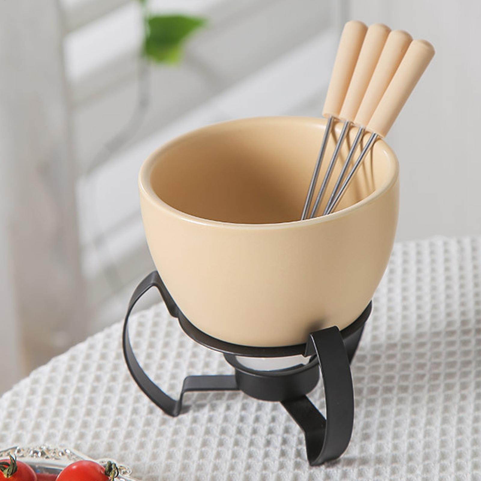 450ml 미니 세라믹 퐁듀 머그 세트 포크 포함 초콜 - Fondue Pot Ceramic 리뷰 및 가격