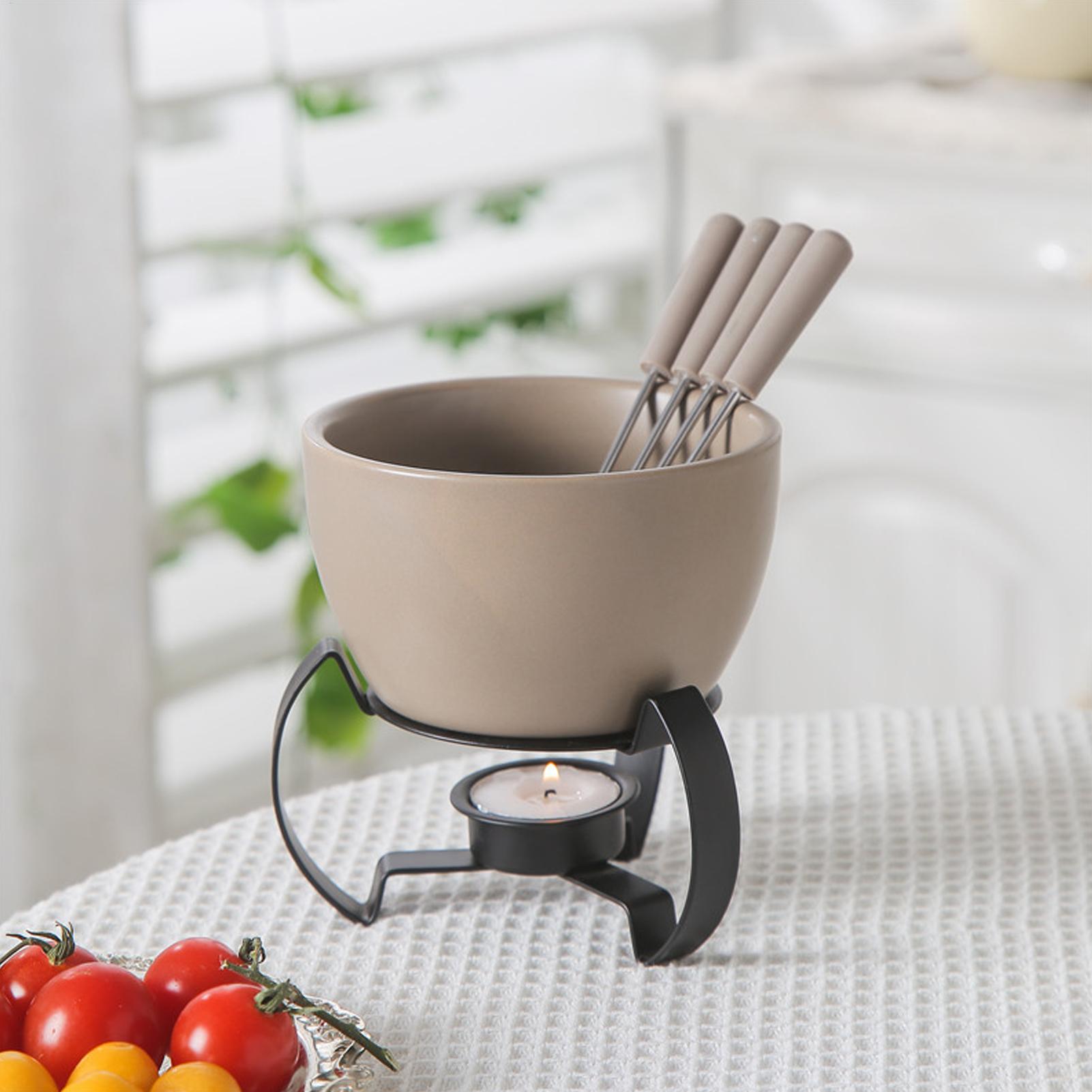 450ml 미니 세라믹 퐁듀 머그 세트 포크 포함 초콜 - Fondue Pot Ceramic 리뷰 및 가격