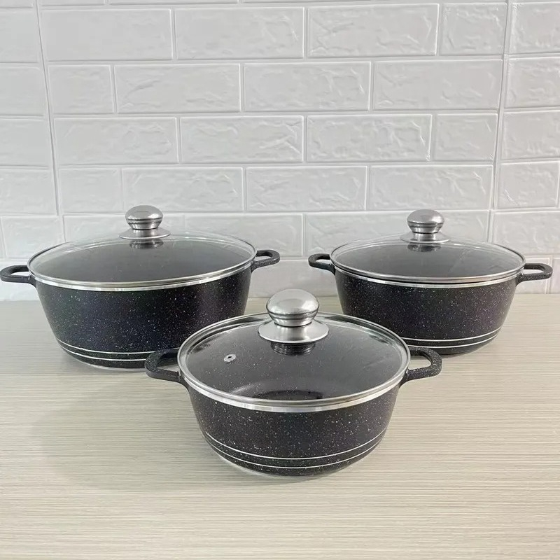 JMZ 조리기구 세트 화강암 코팅 냄비 및 프라이팬 6 - Home Cooking Set 리뷰 및 가격