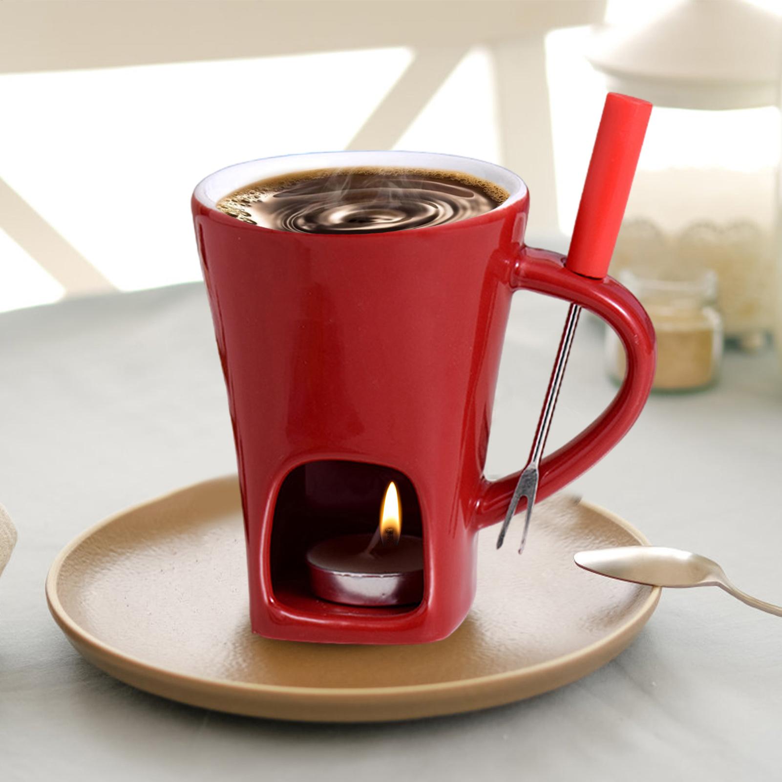 미니 초콜릿 퐁듀 머그 세트 (포크 및 캔들 포함) 퐁 - Fondue Pot Ceramic 리뷰 및 가격
