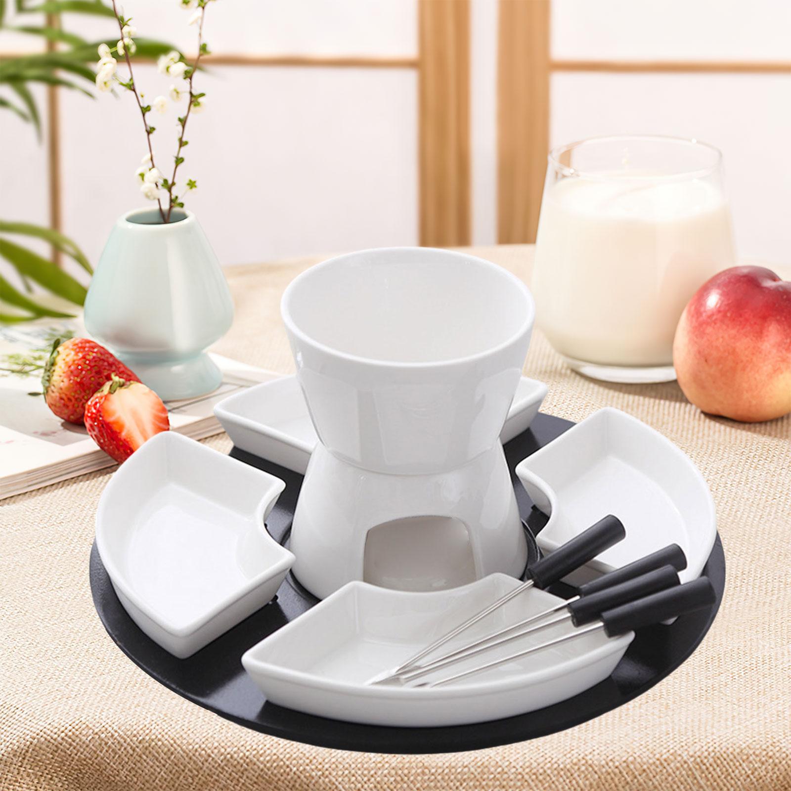 도자기 버터 홀더 세라믹 퐁듀 세트 치즈 초콜릿 카라멜 - Fondue Pot Ceramic 리뷰 및 가격