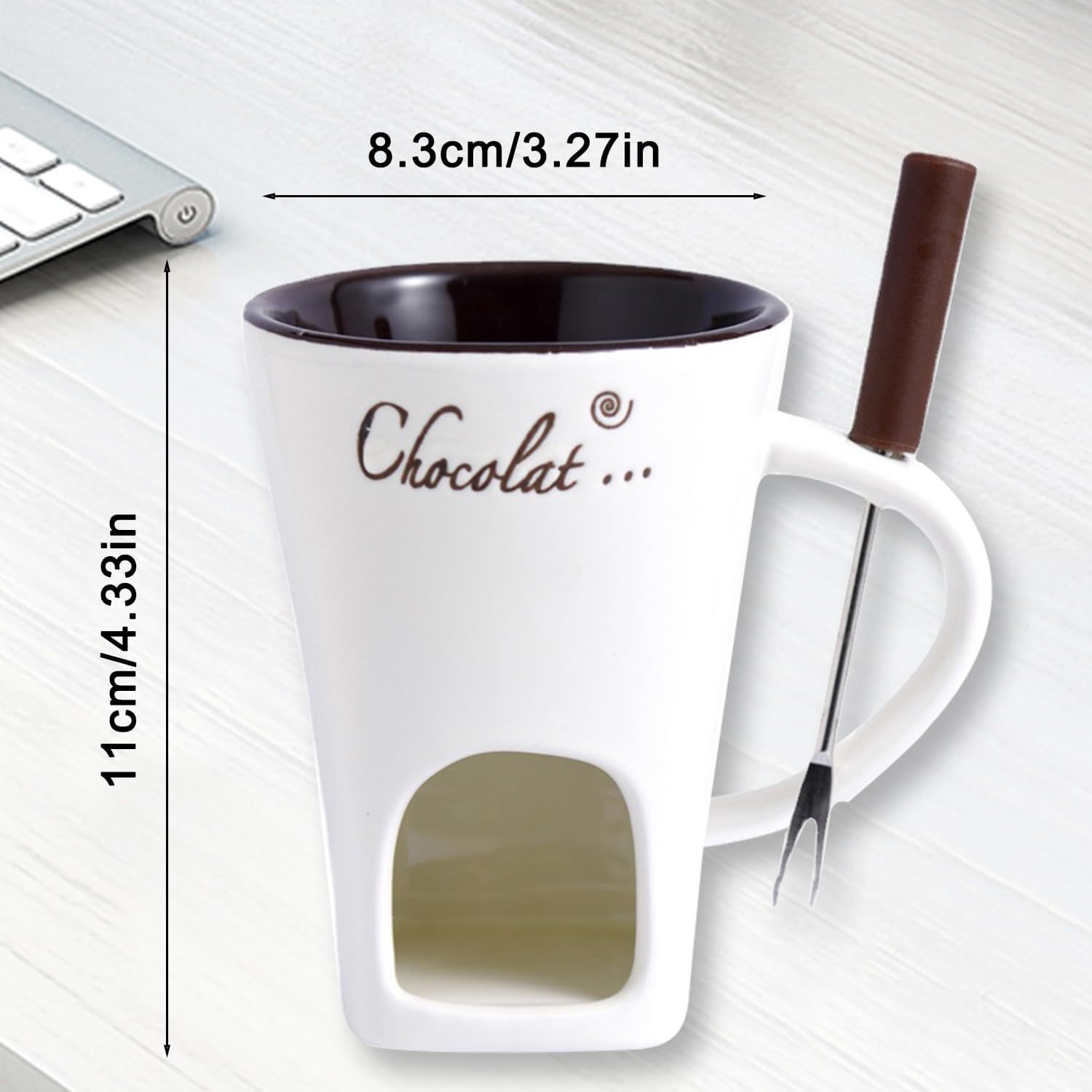 세라믹 초콜릿 퐁듀 머그컵, 창의적인 치즈 멜팅 포트  - Fondue Pot Ceramic 리뷰 및 가격