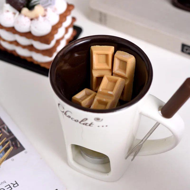 퐁듀 머그 치즈 버터 용융 냄비 버터 히터 커피 컵 포 - Fondue Pot Ceramic 리뷰 및 가격
