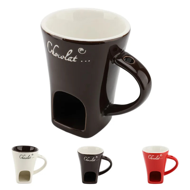 초콜릿 멜팅 퐁듀 머그 세라믹 버터 워머 포트 초콜릿  - Fondue Pot Ceramic 리뷰 및 가격