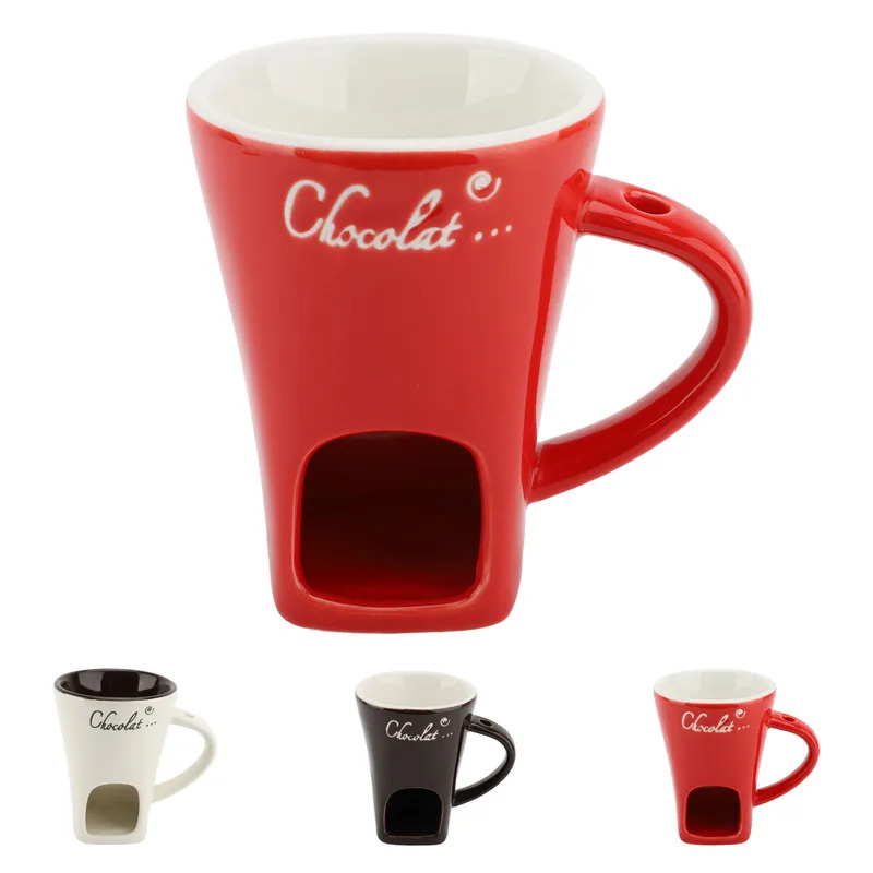 초콜릿 멜팅 퐁듀 머그 세라믹 버터 워머 포트 초콜릿  - Fondue Pot Ceramic 리뷰 및 가격