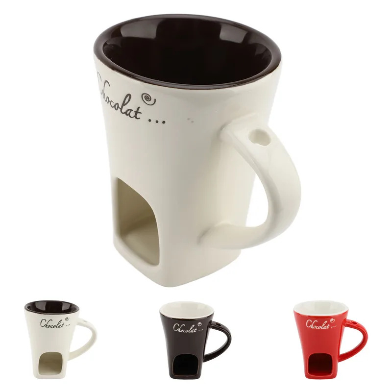 초콜릿 멜팅 퐁듀 머그 세라믹 버터 워머 포트 초콜릿  - Fondue Pot Ceramic 리뷰 및 가격
