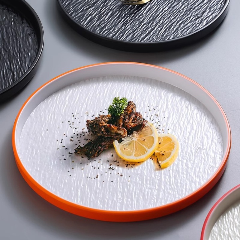 현대 라운드 스톤 멜라민 스테이크 파스타 접시 일본 구 - Home Cooking Japanese 리뷰 및 가격